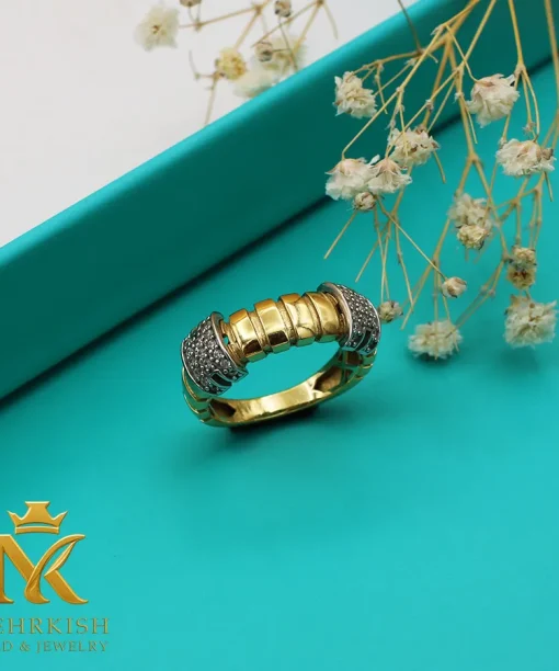 انگشتر هرمس طلا 18 عیار کد 7638