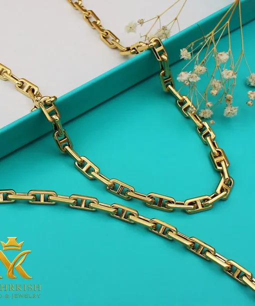 نیم ست طلا هرمس کد 7614