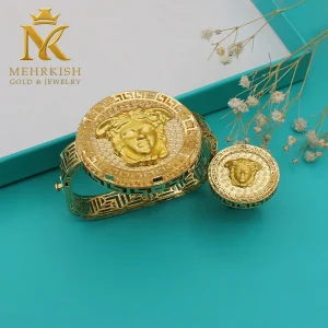 نیم ست طلا ورساچ کد کا 125