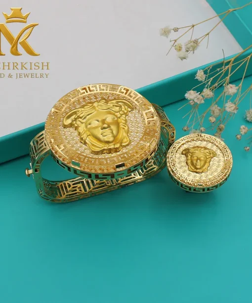 نیم ست طلا ورساچ کد کا 125