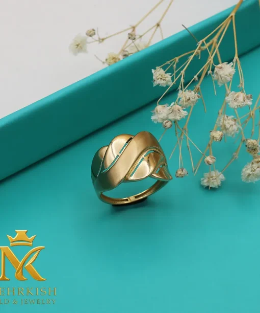 انگشتر طلا 18 عیار کد بی 1171