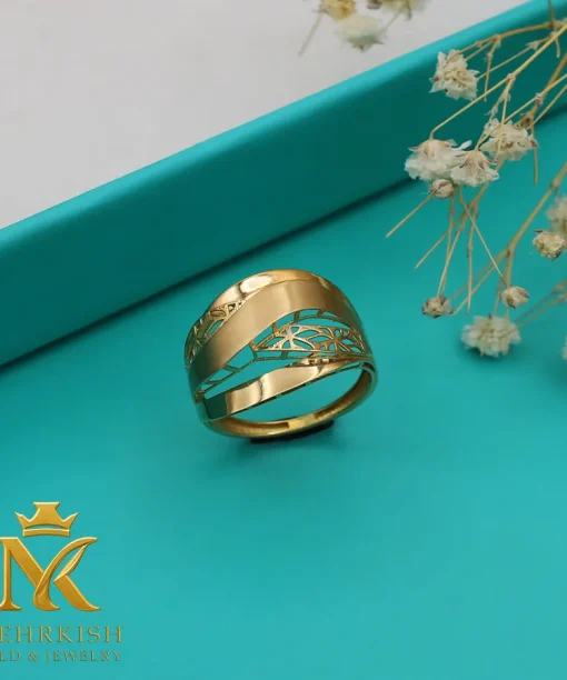 انگشتر طلا 18 عیار کد بی 1172