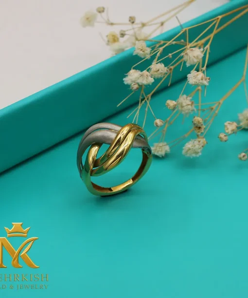 انگشتر طلا 18 عیار کد بی 1175