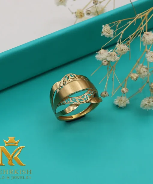 انگشتر طلا 18 عیار کد بی 1180