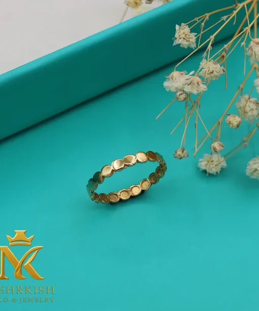 انگشتر طلا 18 عیار کد بی 1182