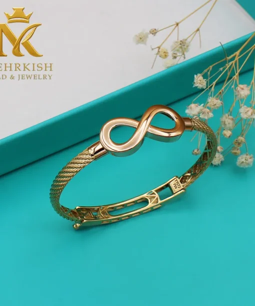 دستبند النگویی طلا کد 7675