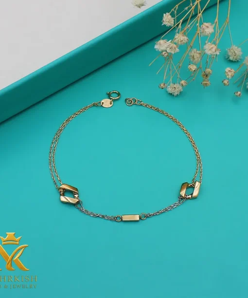 دستبند طلا کد 7756