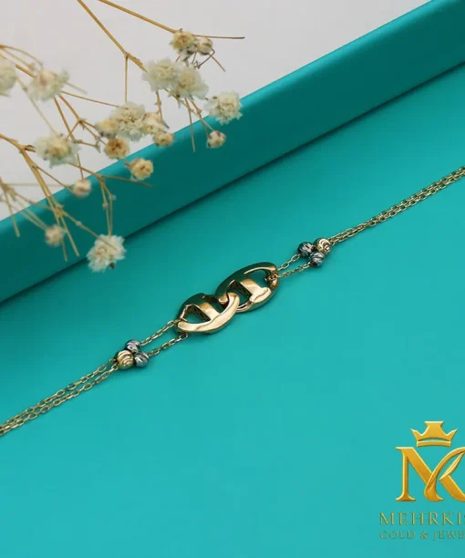 دستبند طلا کد 7757