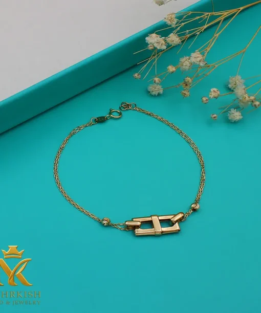 دستبند طلا کد 7758