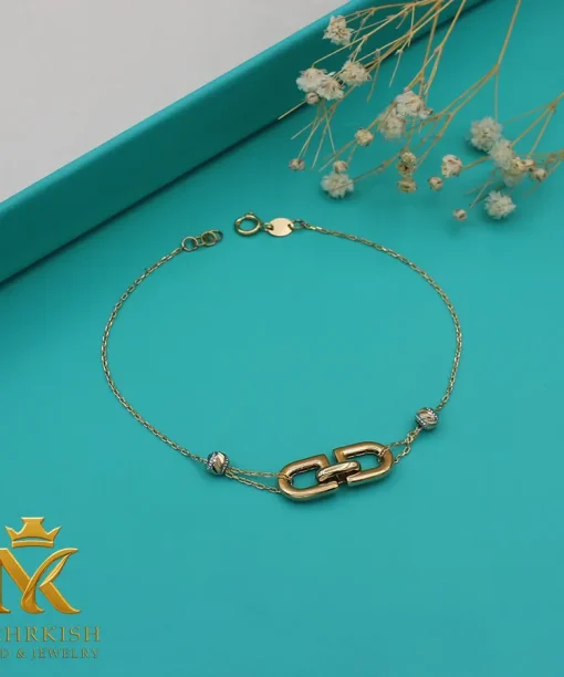 دستبند طلا کد 7760