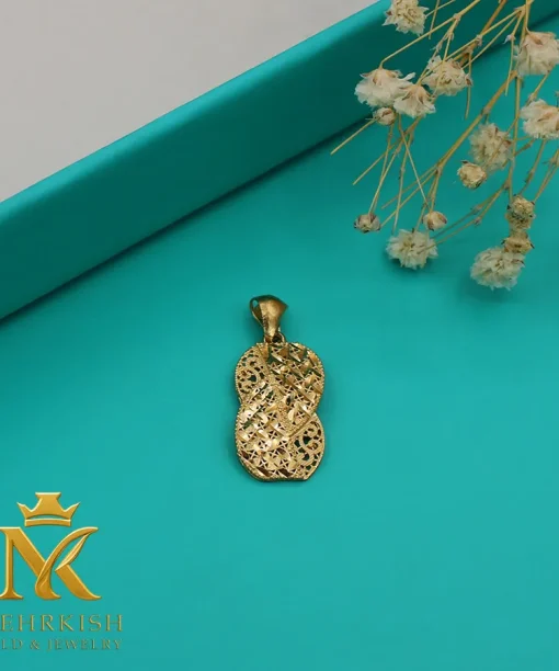 پلاک زنانه طلا 18 عیار کد بی 1176