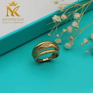 انگشتر زنانه طلا 18 عیار کد کا 128