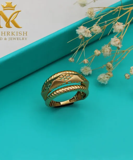 انگشتر زنانه طلا 18 عیار کد کا 128