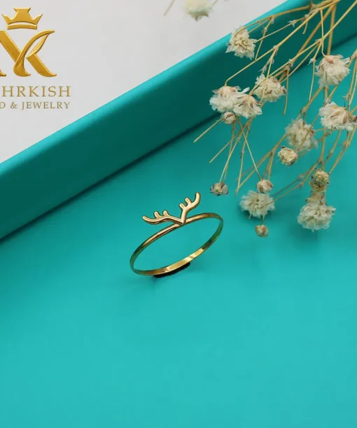 انگشتر طلا مینیمال 18 عیار کد 7595