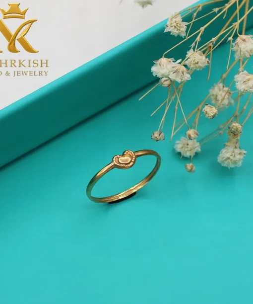 انگشتر طلا مینیمال 18 عیار کد 7597