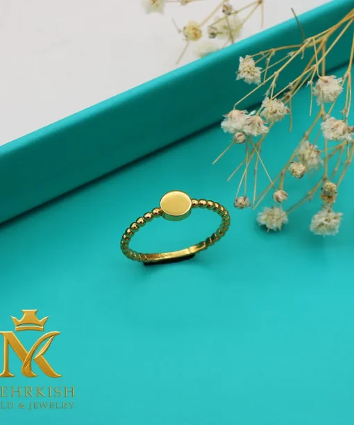 انگشتر مینیمال طلا کد 7633