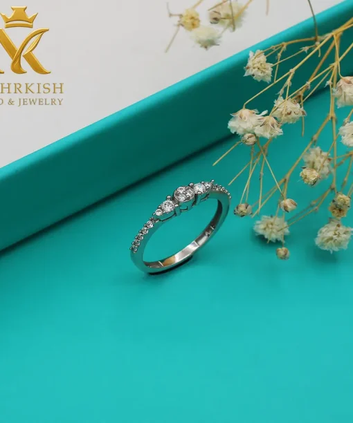 انگشتر زنانه طلا 18 عیار کد 7591