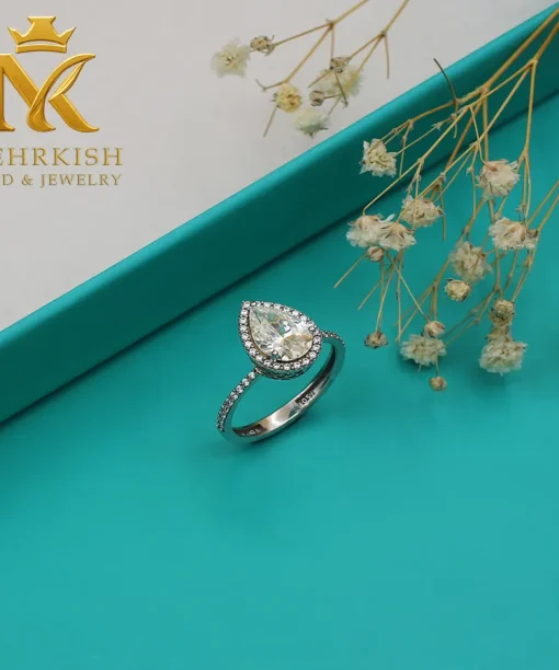 انگشتر زنانه طلا 18 عیار کد 7594