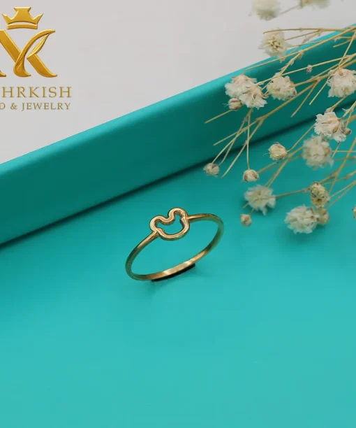 انگشتر طلا مینیمال 18 عیار کد 7590