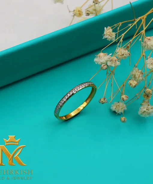 انگشتر طلا مینیمال 18 عیار کد 7617