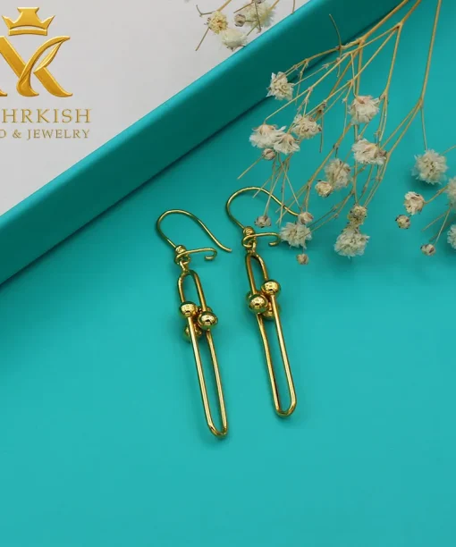 گوشواره طلا تیفانی 18 عیار کد 7586