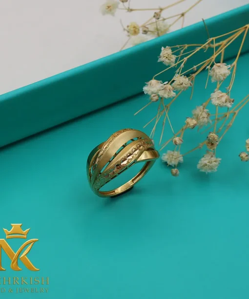 انگشتر زنانه طلا 18 عیار کد 7618