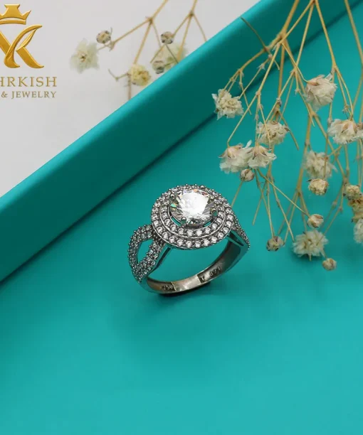 انگشتر بوگاتی 18 عیار کد 7579