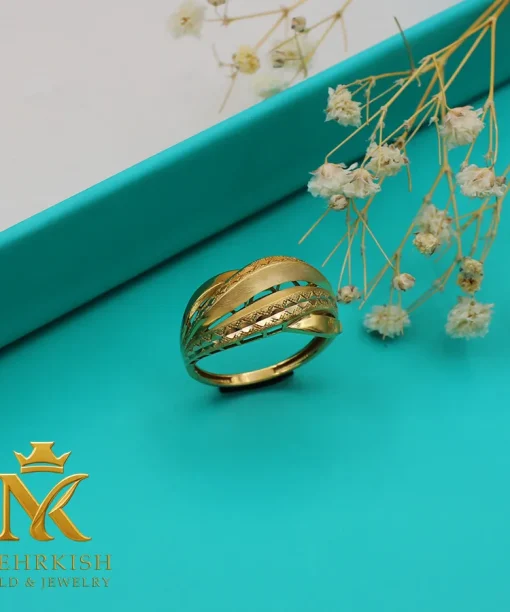انگشتر طلا 18 عیار کد 7632