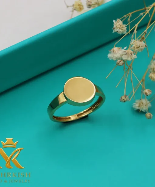 انگشتر طلا مینیمال هندسی کد 7582