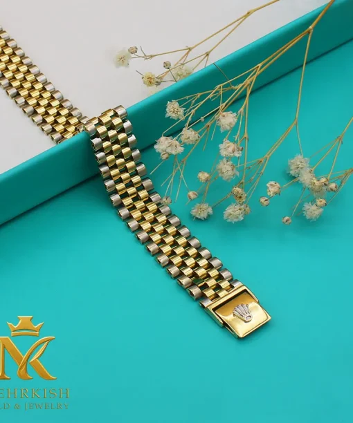 دستبند طلای رولکس 18 عیار کد کا 121