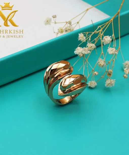 انگشتر طلا زنانه 18 عیار کد 7627