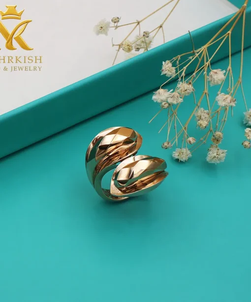 انگشتر طلا زنانه 18 عیار کد 7627