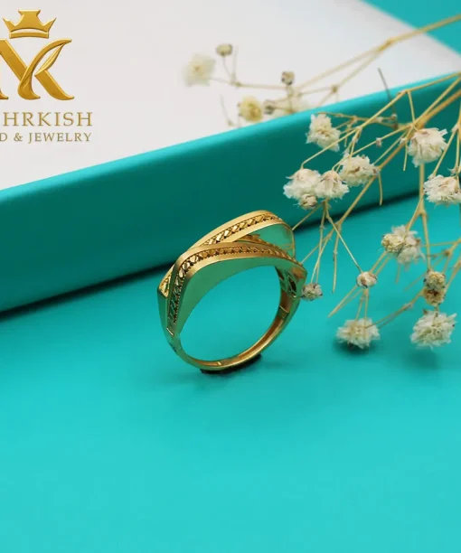 انگشتر طلا زنانه 18 عیار کد 7629