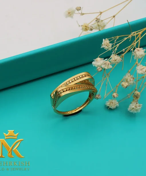 انگشتر طلا زنانه 18 عیار کد 7629