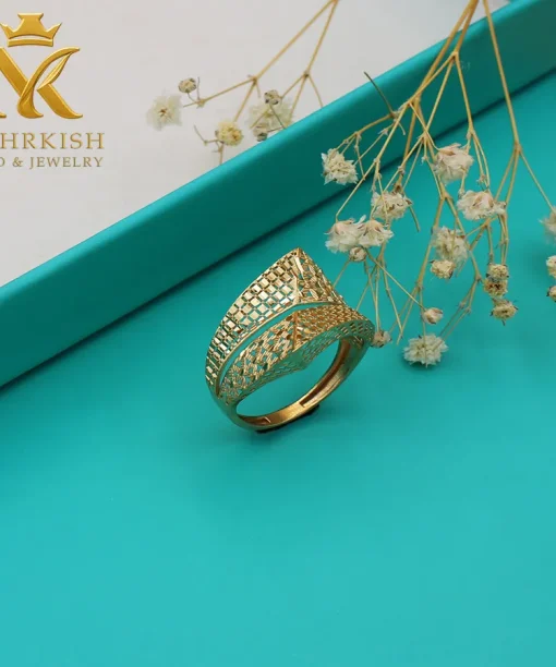 انگشتر طلا 18 عیار کد 7707