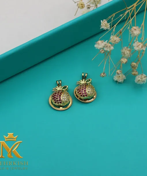 پلاک انار طلا کد 7648