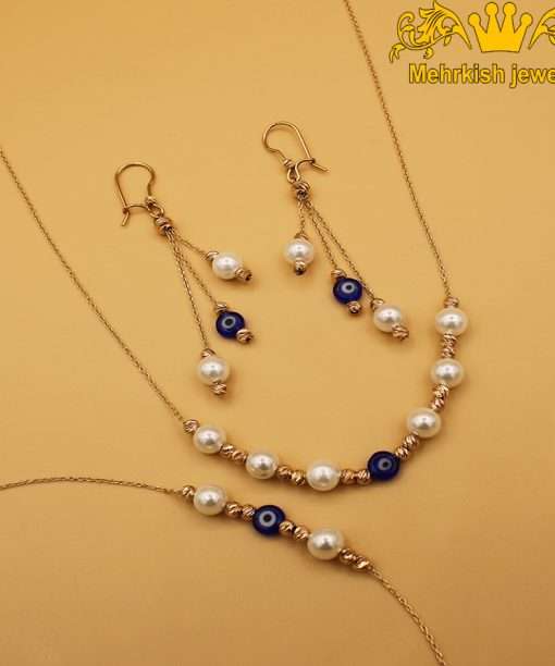 سرویس مروارید رزگلد و زرد کد B-485