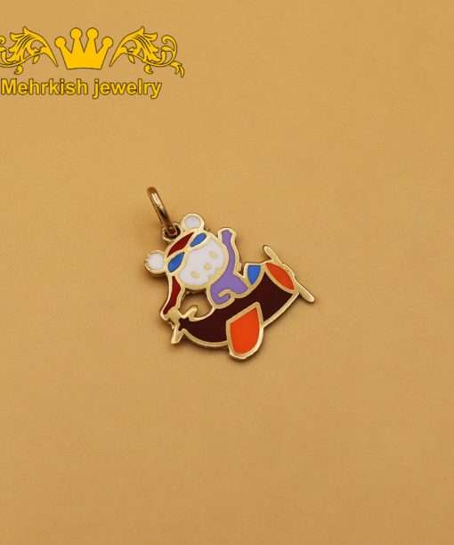 پلاک بچه گانه طلای زرد ۱۸ عیار کد B-556