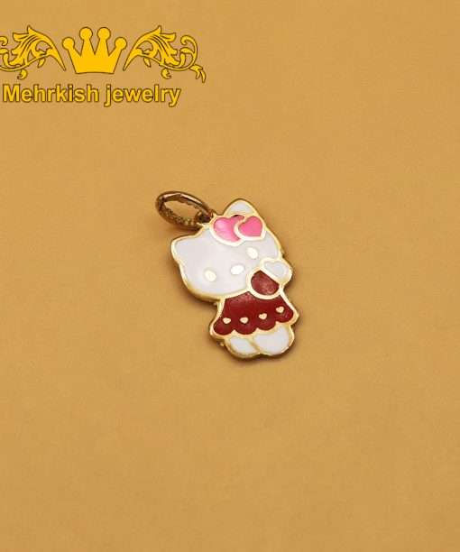 پلاک بچه گانه کیتی طلای ۱۸ عیار کد B-569