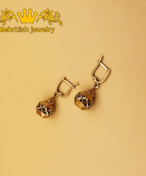 گوشواره سیاه قلم با لاک رنگی کد B-605