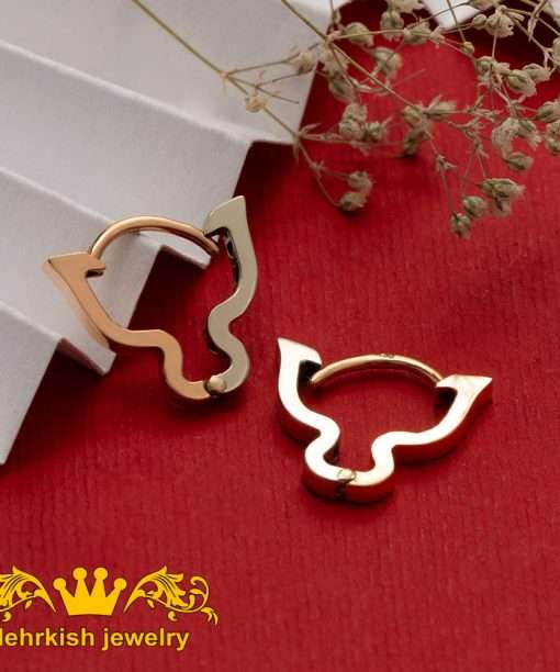 گوشواره حلقه ای طرح گربه نیکا کد 5047