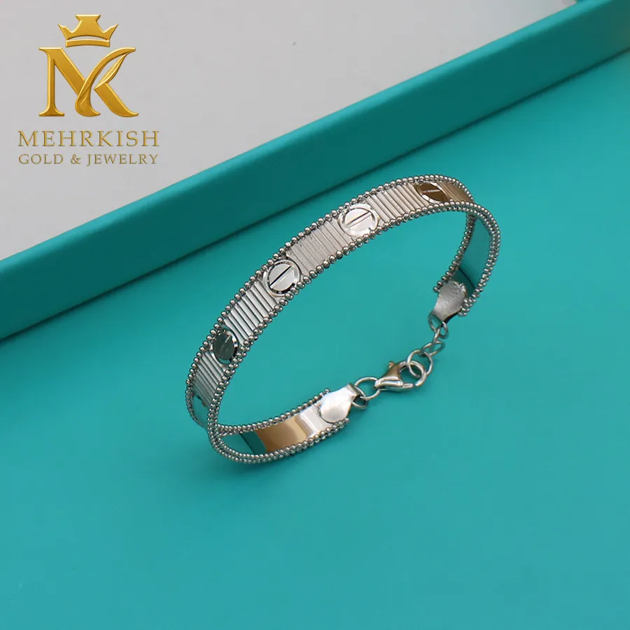 دستبند بنگل کارتیه لاو unlimited کد 7727 1 دستبند کارتیه لاو انلیمیتید طلا کد 7727