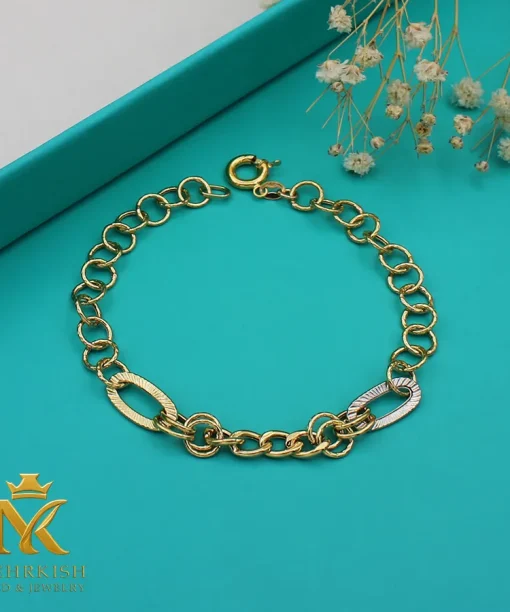 دستبند طلا کد 7724