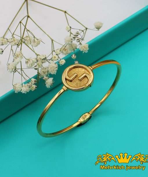 دستبند النگویی گوچی (18 عیار زرد) کد 6045