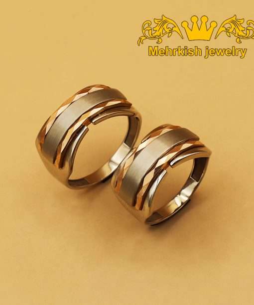 حلقة ست كلاسيك سادة طلا أصفر طلا 18 عیار کد 6055