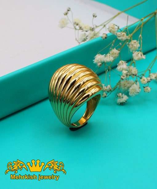 انگشتر ارمیا زنانه طلای ۱۸ عیار کد 7095