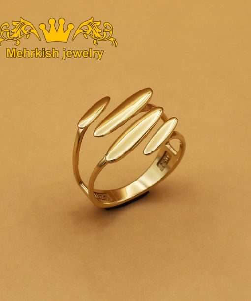 انگشتر مینیمال طلای ۱۸ عیار کد B-746