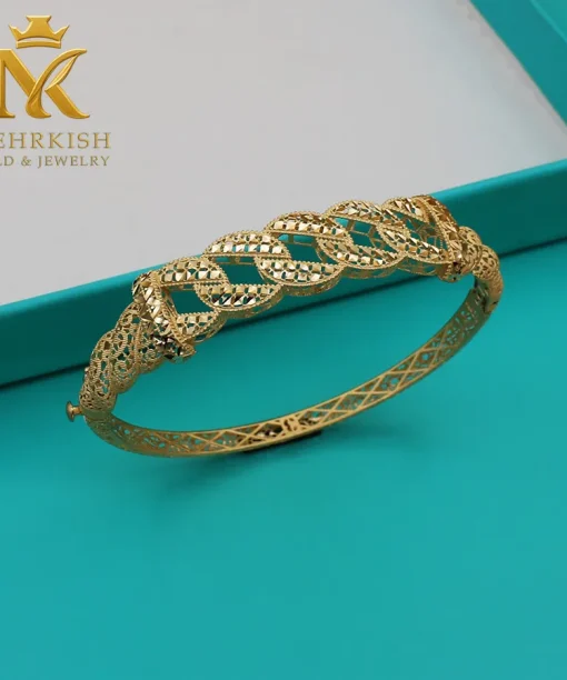 دستبند النگویی طلا کد 7701