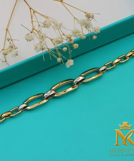 دستبند زنجیری طلا کد 7700