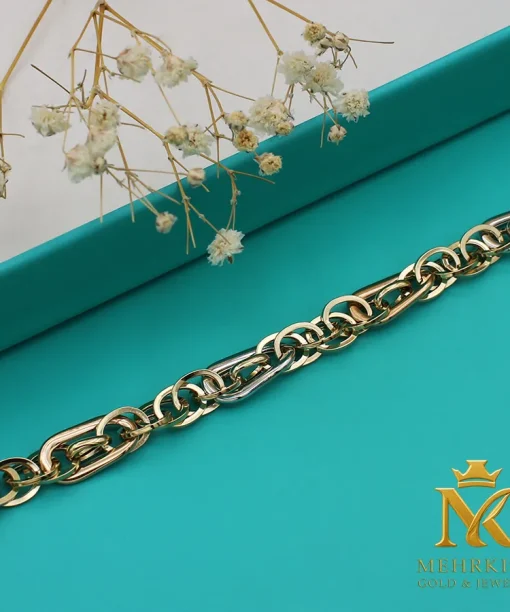 دستبند زنجیری طلا کد 7714